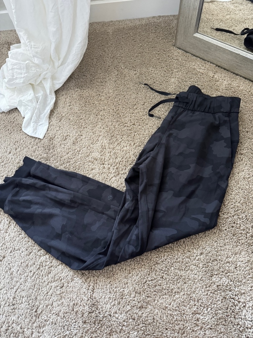 lululemon athletica Black Camo Track Joggers